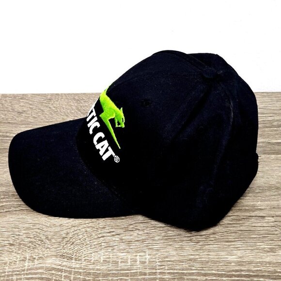 Arctic Cat  Embroidered Logo Black Green White Hat Cap Adjustable Snapback - Picture 3 of 14